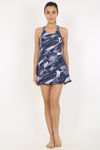 Speedo Padded Swimdress  - Blue N Print — thumbnail 4