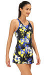Speedo Padded Swimdress  - Blue N Print — thumbnail 4