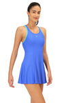 Speedo Padded Swimdress  - Blue — thumbnail 2