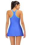 Speedo Padded Swimdress  - Blue — thumbnail 3