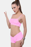 Bold Desire Lace Babydoll - Pink — thumbnail 1