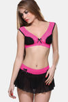 Bold Desire Nylon Polyester Babydoll With Thong - Rani — thumbnail 1
