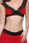 Bold Desire Nylon Polyester Babydoll With Thong - Red — thumbnail 3