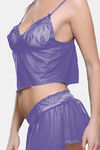 Bold Desire Nylon Polyester Babydoll With Thong - Mauve — thumbnail 3