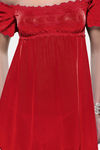 Bold Desire Nylon Polyester Babydoll With Thong - Red — thumbnail 3