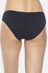 Soul Space Organic Cotton Low Rise Bikini Panty - Navy Blue — thumbnail 3