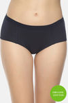 Soul Space Organic Cotton Mid Rise Boyshorts - Navy Blue — thumbnail 1