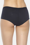 Soul Space Organic Cotton Mid Rise Boyshorts - Navy Blue — thumbnail 3