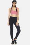Soul Space Organic Cotton Medium Impact Sports Bra - Pink — thumbnail 4