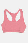 Soul Space Organic Cotton Medium Impact Sports Bra - Pink — thumbnail 7