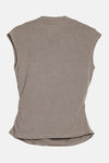 Soul Space Organic Cotton Hugged Fit Wrap Top - Grey Melange — thumbnail 7
