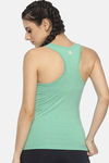 Soul Space Organic Cotton Easy Movement Racerback Tank Top - Green — thumbnail 3