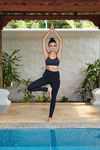 Zelocity SHQT UV-50 High Waist Core Leggings- Black — thumbnail 4