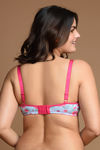 Zivame Fashion Print Padded Wired 3/4th Coverage T-Shirt Bra-Beetroot Purple — thumbnail 3