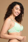 Zivame Fashion Print Padded Wired 3/4th Coverage T-Shirt Bra-Paradise Green — thumbnail 2