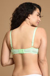 Zivame Fashion Print Padded Wired 3/4th Coverage T-Shirt Bra-Paradise Green — thumbnail 3