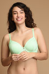 Zivame Fashion Print Padded Wired 3/4th Coverage T-Shirt Bra-Paradise Green — thumbnail 4