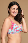 Zivame Fashion Print Padded Non Wired 3/4th Coverage T-Shirt Bra-Beetroot Purple — thumbnail 2