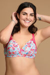 Zivame Fashion Print Padded Non Wired 3/4th Coverage T-Shirt Bra-Beetroot Purple — thumbnail 3