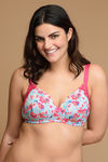 Zivame Fashion Print Padded Non Wired 3/4th Coverage T-Shirt Bra-Beetroot Purple — thumbnail 5