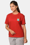 Soxytoes Positivitea Cotton Graphic Tee  - Maroon — thumbnail 2