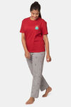 Soxytoes Positivitea Cotton Graphic Tee  - Maroon — thumbnail 5
