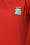 Soxytoes Positivitea Cotton Graphic Tee  - Maroon — thumbnail 6