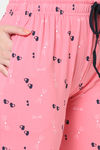 Senora Essentials Cotton Pyjama Set - Black Peach — thumbnail 6