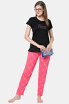 Senora Essentials Cotton Pyjama Set - Black Coral — thumbnail 4