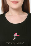 Senora Essentials Cotton Pyjama Set - Black Fawn — thumbnail 5