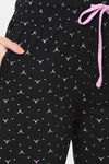 Senora Essentials Cotton Pyjama Set - Pink Black — thumbnail 6