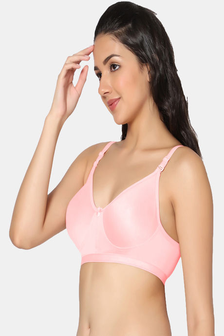 Incare Double Layered Non Wired Full Coverage T-Shirt Bra - Pink — image 3