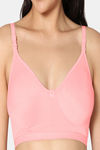 Incare Double Layered Non Wired Full Coverage T-Shirt Bra - Pink — thumbnail 5