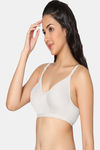 Incare Double Layered Non Wired Full Coverage T-Shirt Bra - White — thumbnail 4