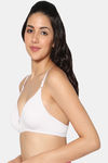 Incare Double Layered Non Wired Medium Coverage T-Shirt Bra - White — thumbnail 4