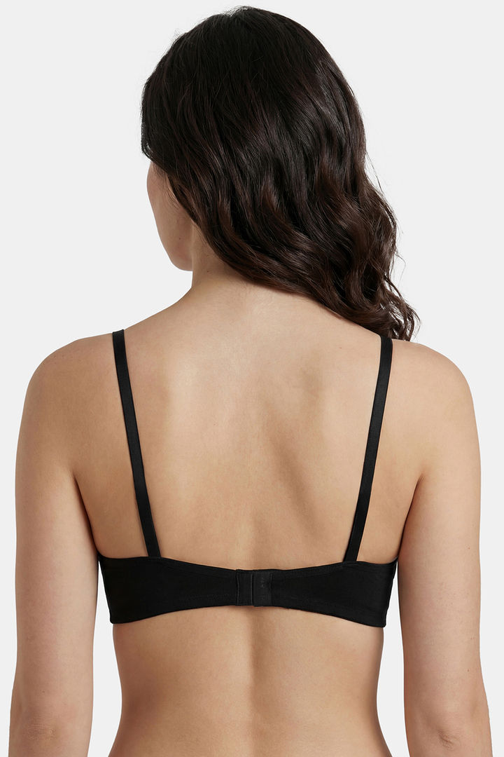 Incare Non Padded Non Wired Full Coverage T-Shirt Bra - Black — image 2