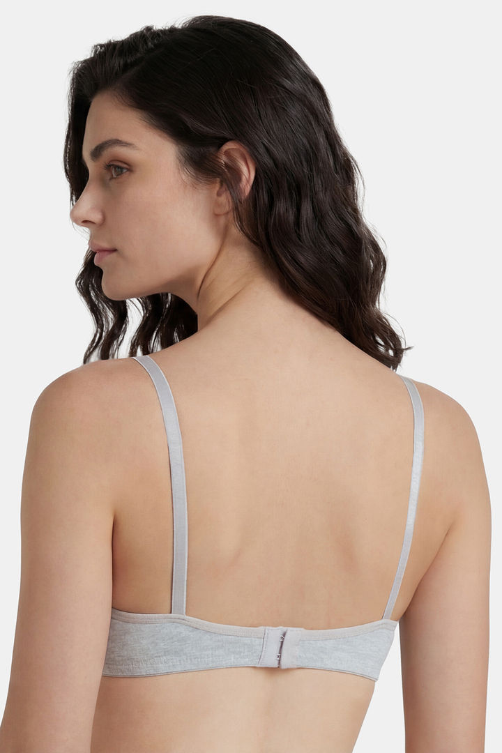 Incare Non Padded Non Wired Full Coverage T-Shirt Bra - Grey — image 2