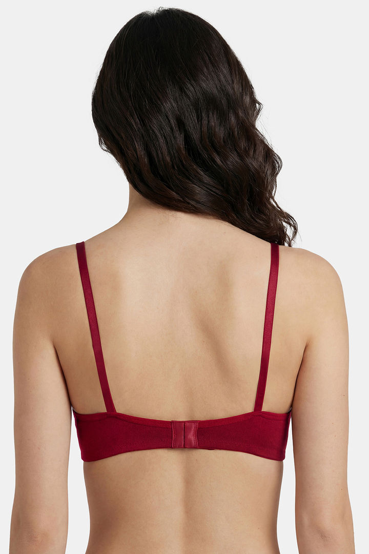 Incare Non Padded Non Wired Full Coverage T-Shirt Bra - Maroon — image 2