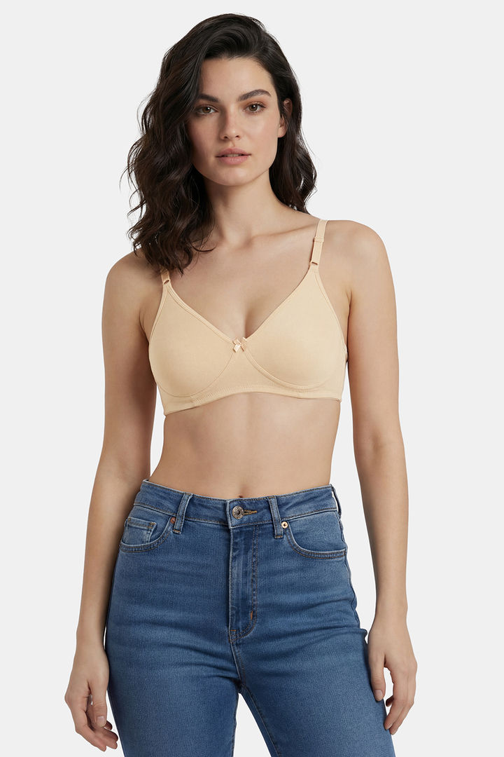 Incare Non Padded Non Wired Full Coverage T-Shirt Bra - Nude — image 3