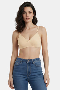 Incare Non Padded Non Wired Full Coverage T-Shirt Bra - Nude — thumbnail 3