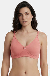 Incare Non Padded Non Wired Full Coverage T-Shirt Bra - Rust — thumbnail 1