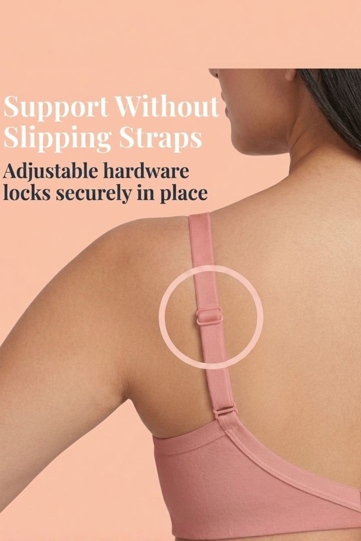 Incare Non Padded Non Wired Full Coverage T-Shirt Bra - Rust — image 3