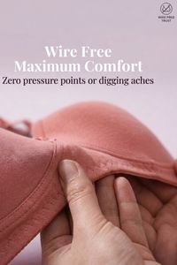 Incare Non Padded Non Wired Full Coverage T-Shirt Bra - Rust — thumbnail 4