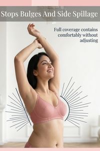 Incare Non Padded Non Wired Full Coverage T-Shirt Bra - Rust — thumbnail 5