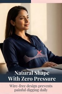 Incare Non Padded Non Wired Full Coverage T-Shirt Bra - White — thumbnail 5