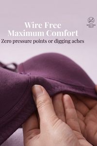 Incare Non Padded Non Wired Full Coverage T-Shirt Bra - Wine — thumbnail 5