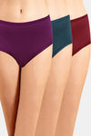 Incare High Rise Full Coverage Hipster Panty (Pack of 3) - Multicolor — thumbnail 1