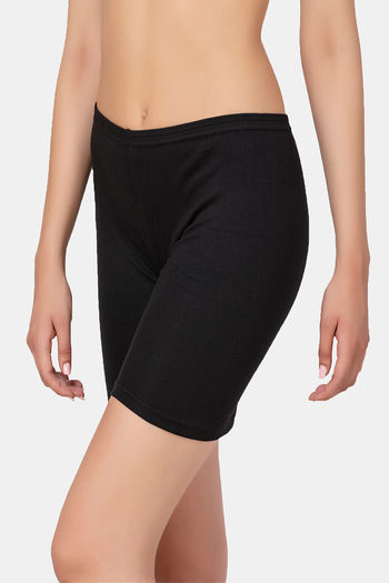 model image of Incare High Rise Full Coverage Boyshort - Black