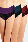 Incare High Rise Full Coverage Hipster Panty (Pack of 3) - Multicolor — thumbnail 1