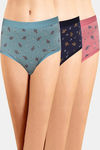 Incare High Rise Full Coverage Hipster Panty (Pack of 3) - Multicolor — thumbnail 1